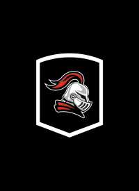 Knight helmet logo on a shield, possibly for Kate Lyon's blog